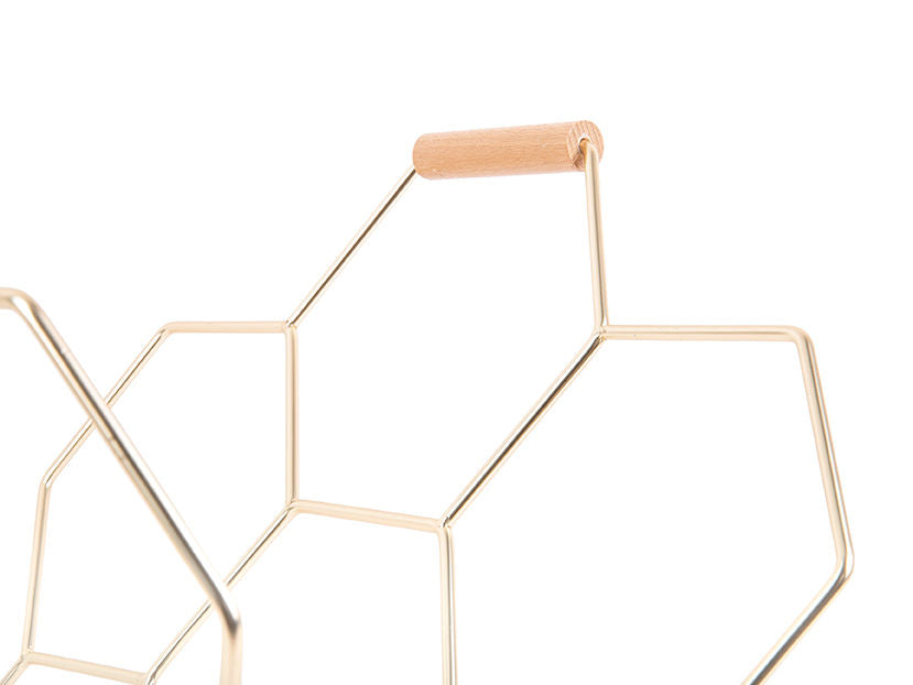 nutid Magasinstativ Honeycomb forgyldt