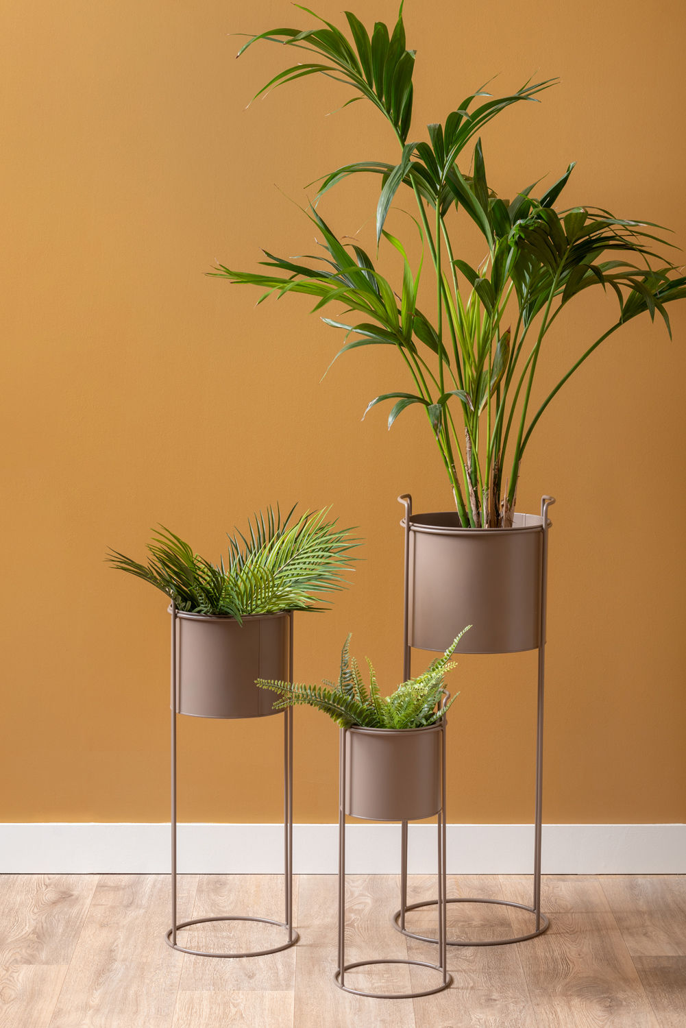 nutid Plantepottesæt Essence rund jernmosgrøn