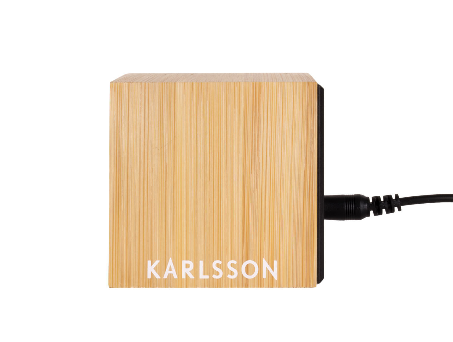 Karlsson Vækkeur Mini Cube bambus