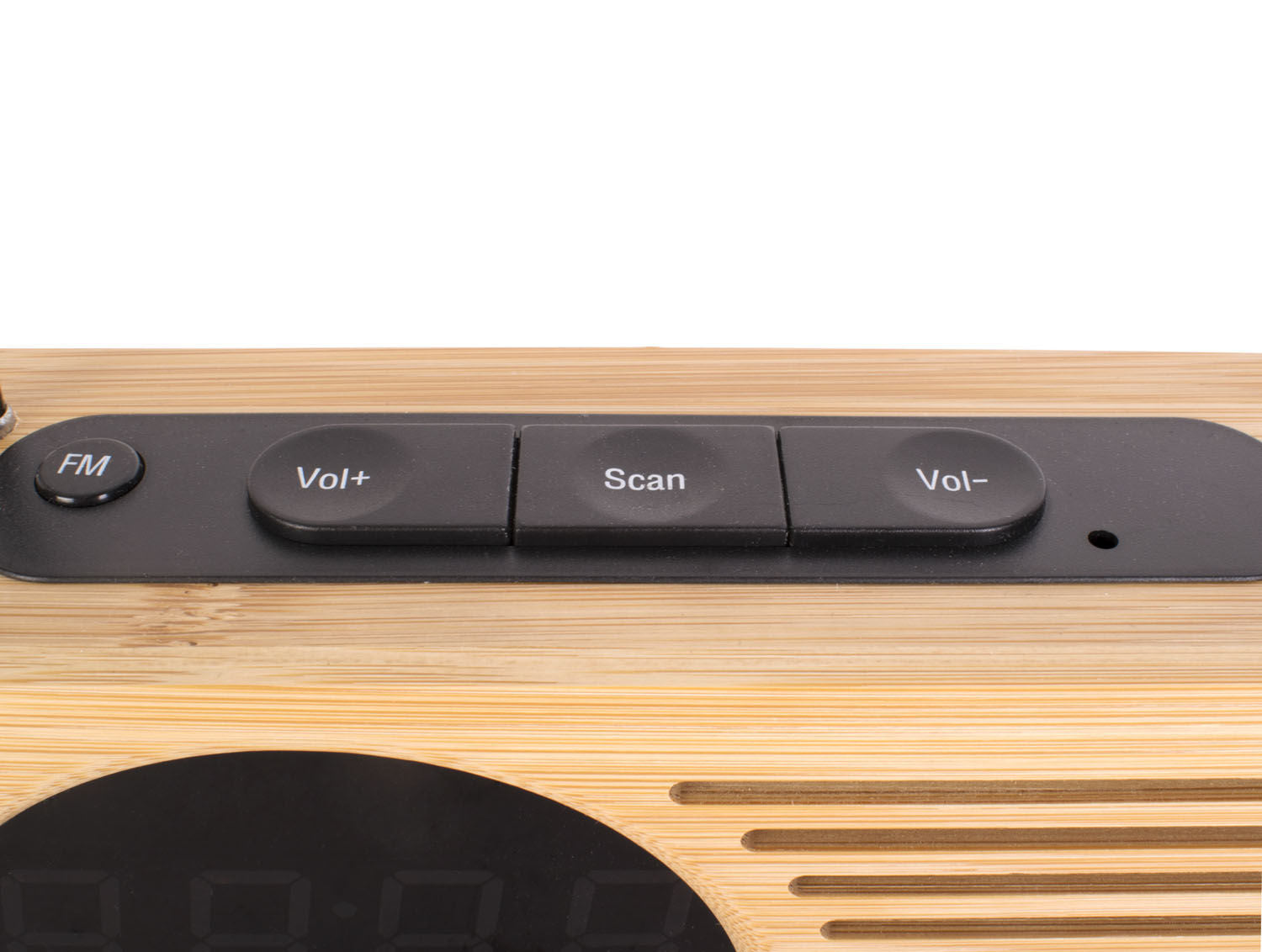 Karlsson Vækkeur Retro Radio bambus