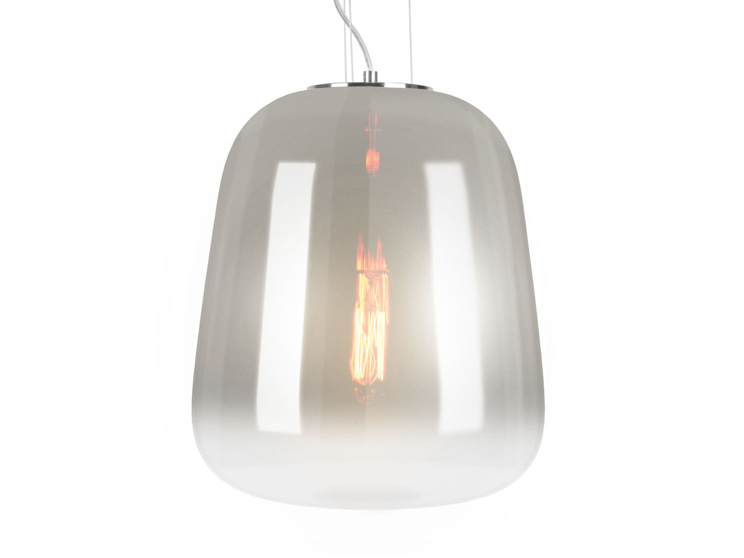 Leitmotiv Pendel Lampe Kegle krom skygge