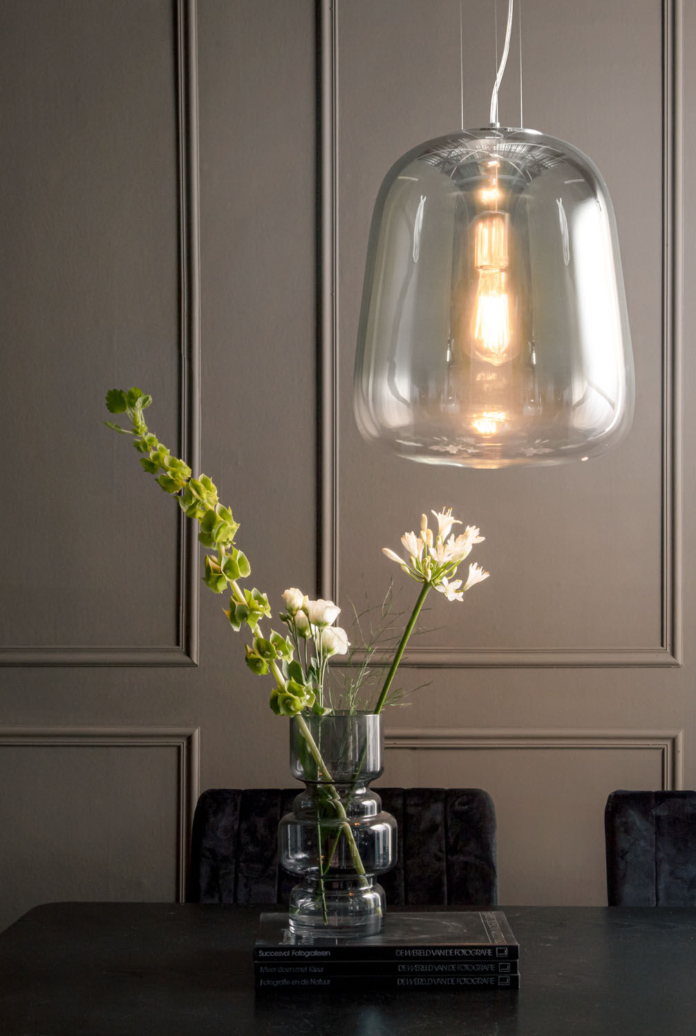 Leitmotiv Pendel Lampe Kegle krom skygge