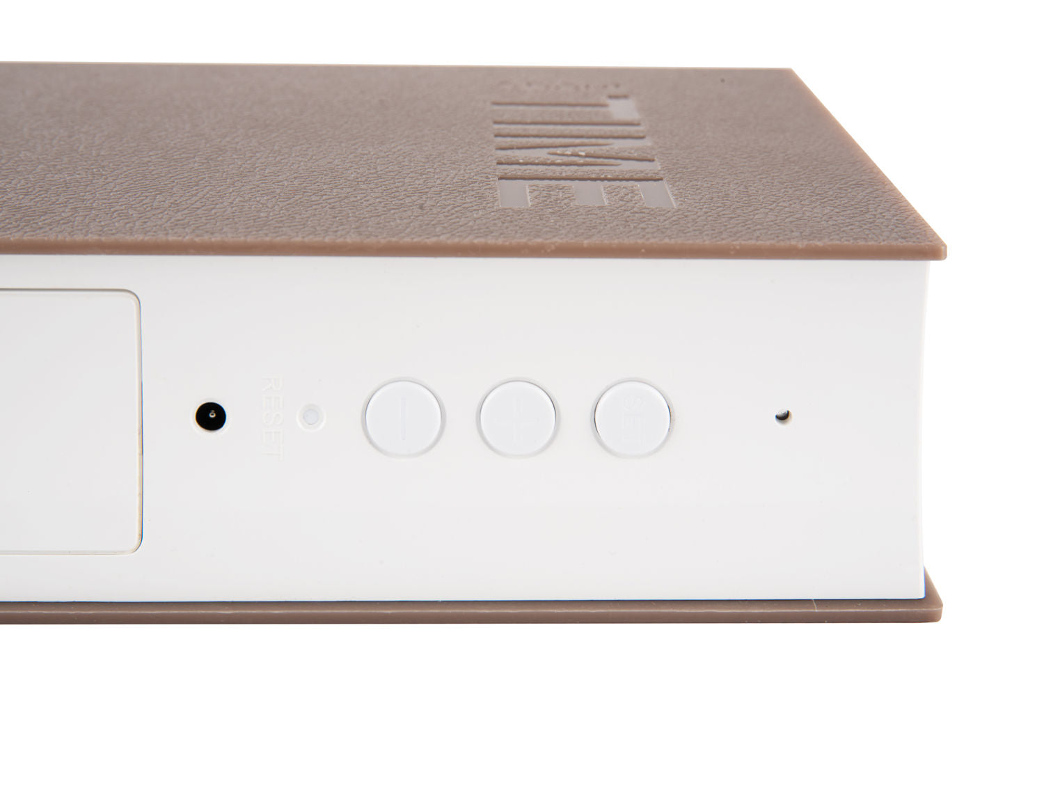 Karlsson Vækkeur Bog LED ABS varm grå