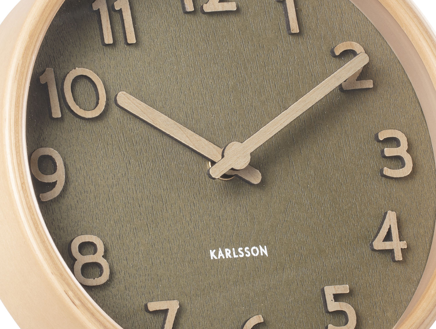 Karlsson Bordur Ren trækornet mosgrøn