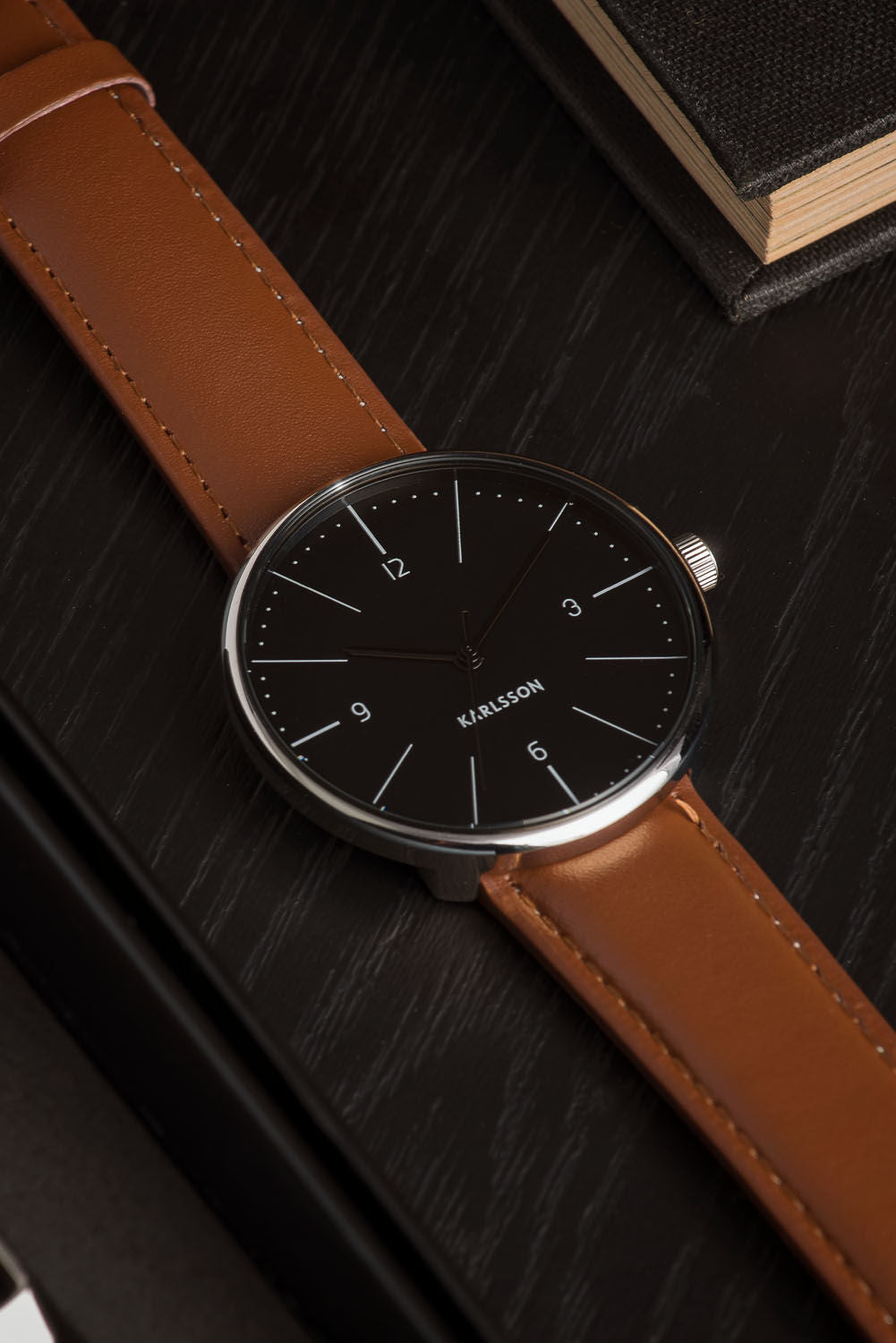 Karlsson Watch Normann til mænd stål sort