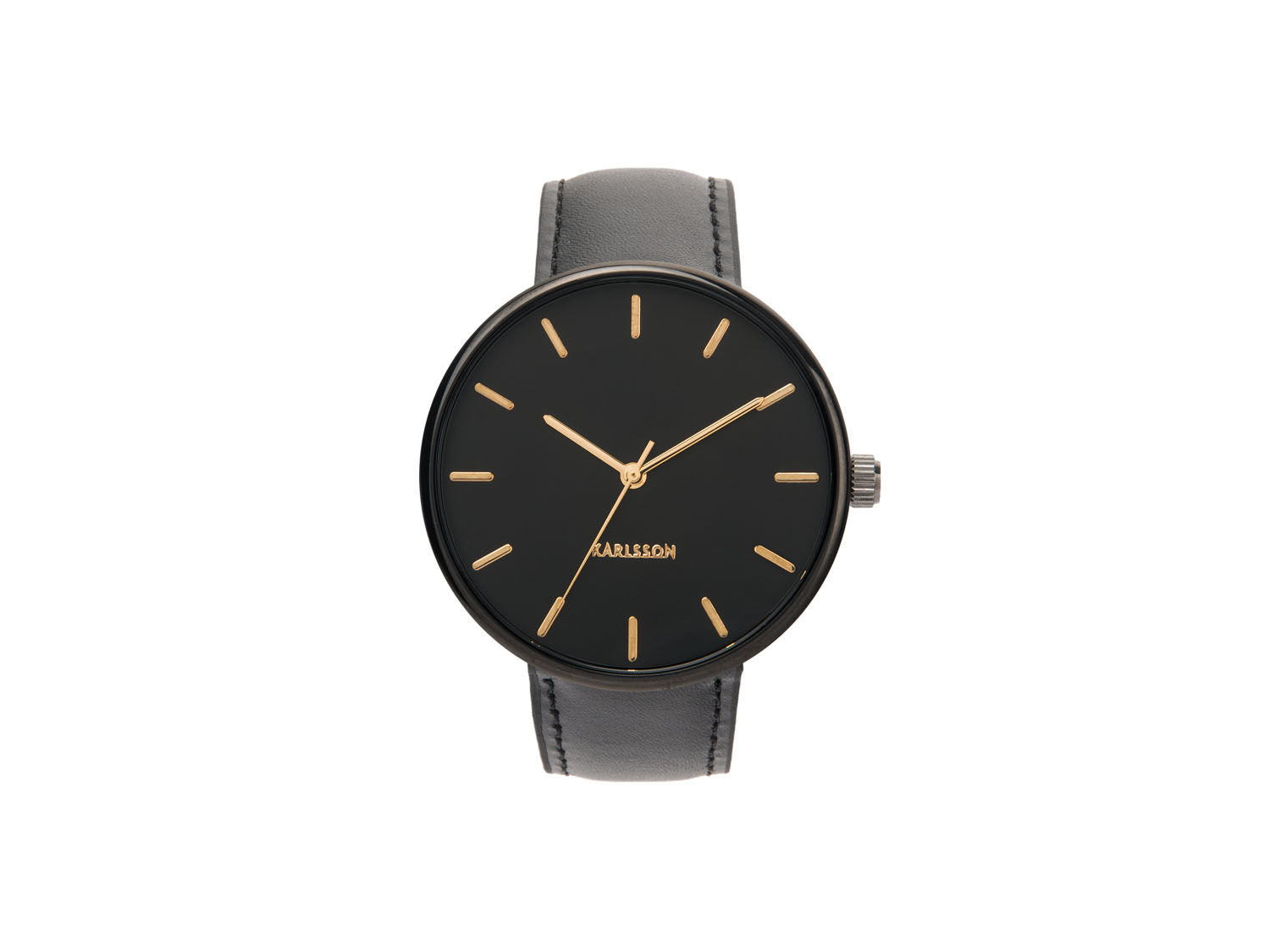 Karlsson Watch Minimal til mænd stål sort