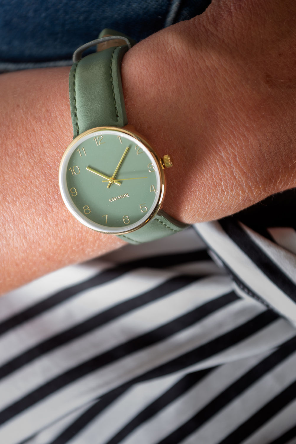 Karlsson Watch Charm til kvinder stål junglegrøn