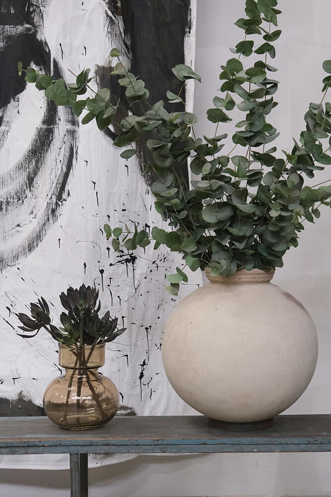 Trademark Living Roberts vase L - røgfarvet