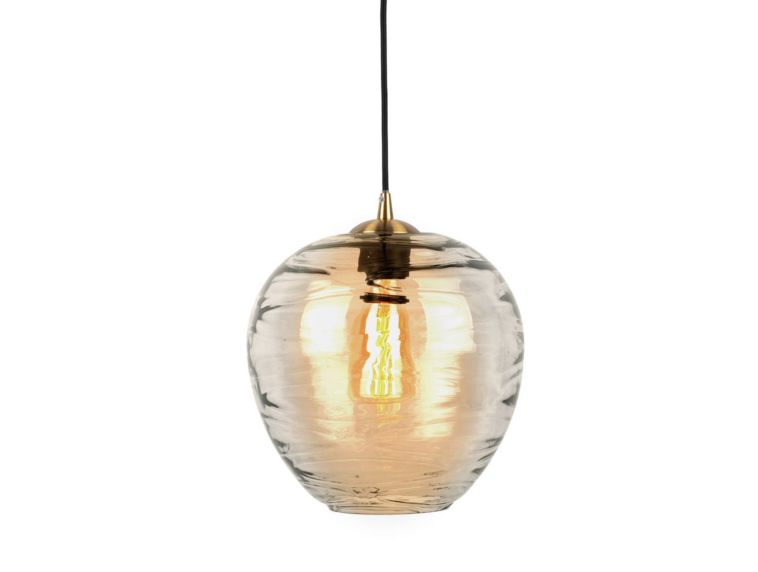 Leitmotiv Pendel Glamour Globe glas ravbrun