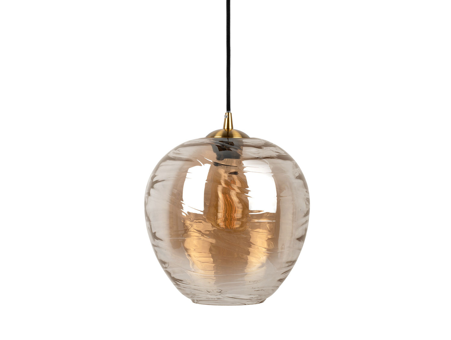 Leitmotiv Pendel Glamour Globe glas ravbrun