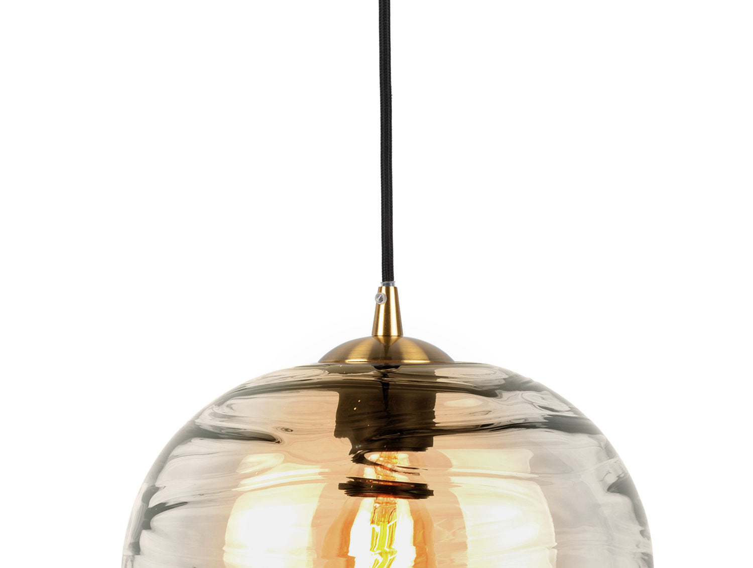 Leitmotiv Pendel Glamour Globe glas ravbrun