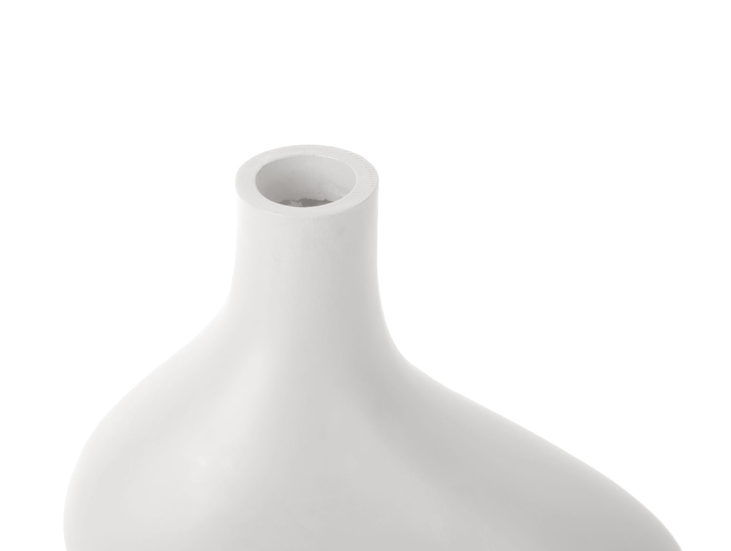 nutid Vase Organic Curves stor polyresin hvid