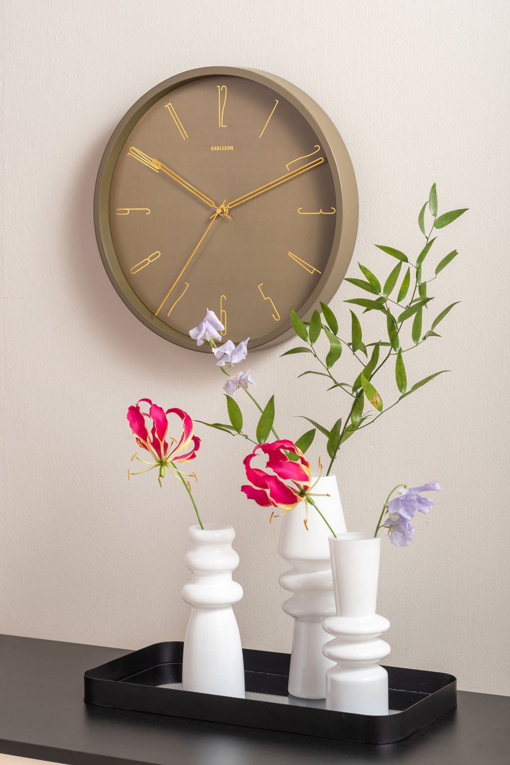 nutid Vase Sparkle Flaske glas hvid