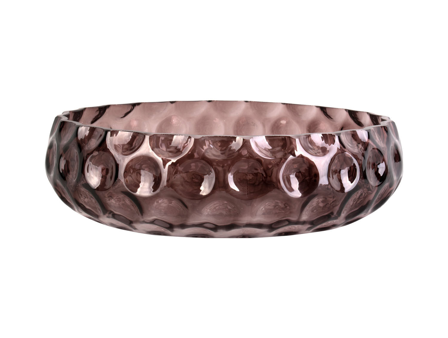 nutid Skål Speckles glas stort chokoladebrun