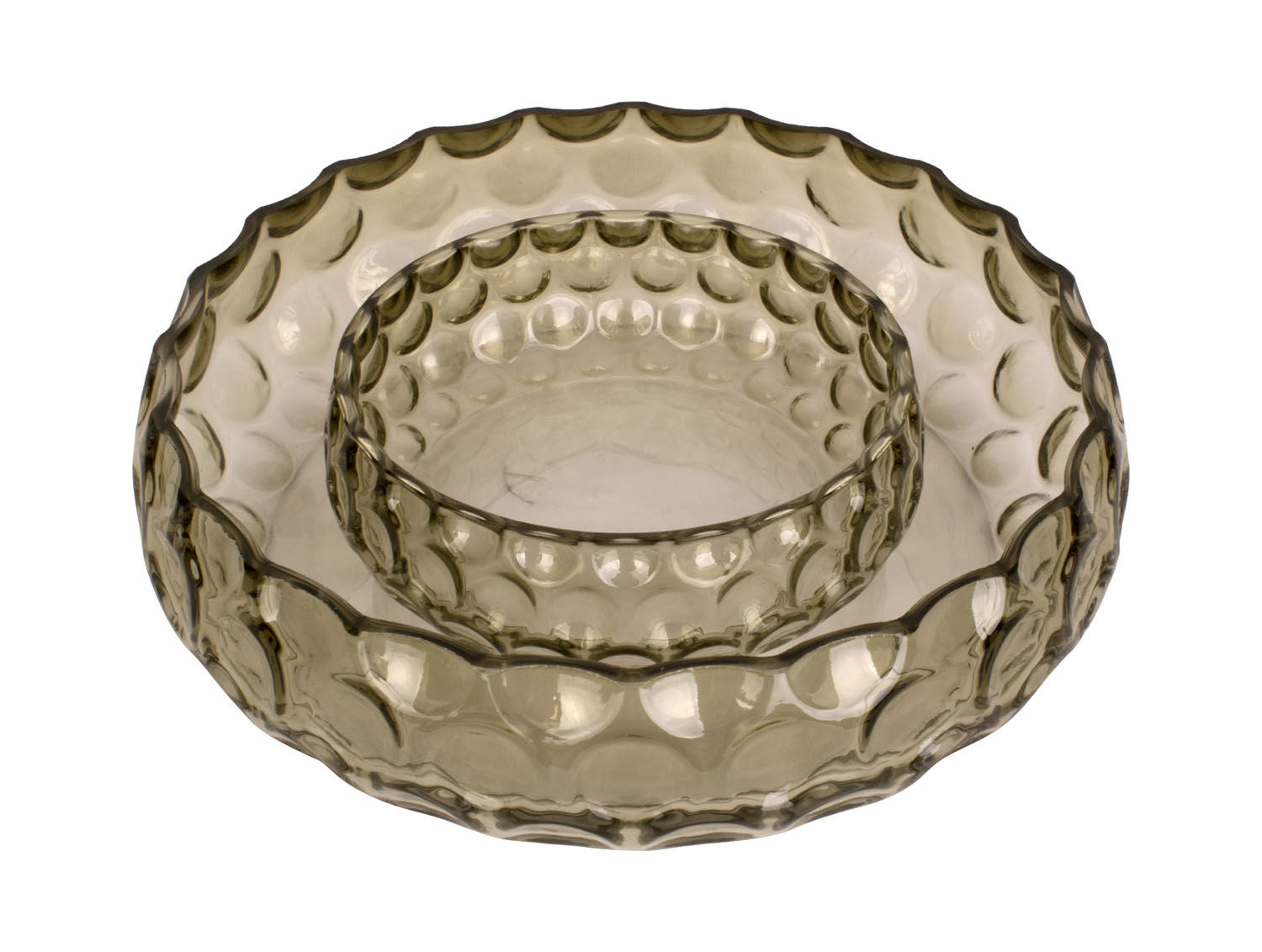 nutid Skål Speckles glas stor mosgrøn