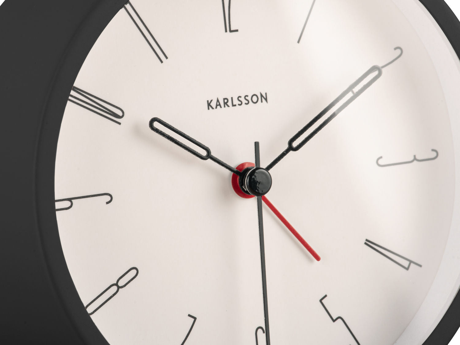 Karlsson Vækkeur Belle Numbers jern sort