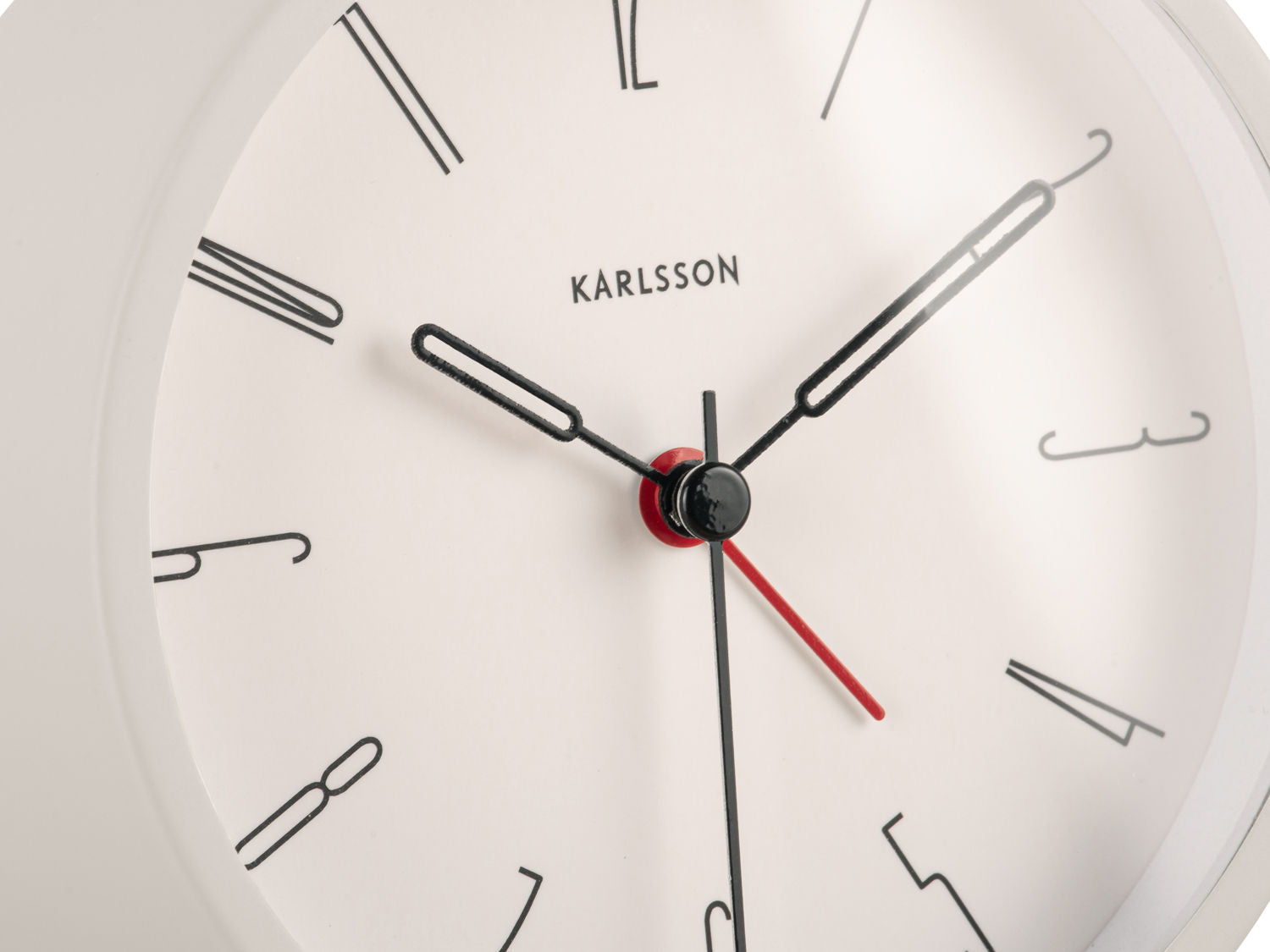 Karlsson Vækkeur Belle Numbers jernhvid