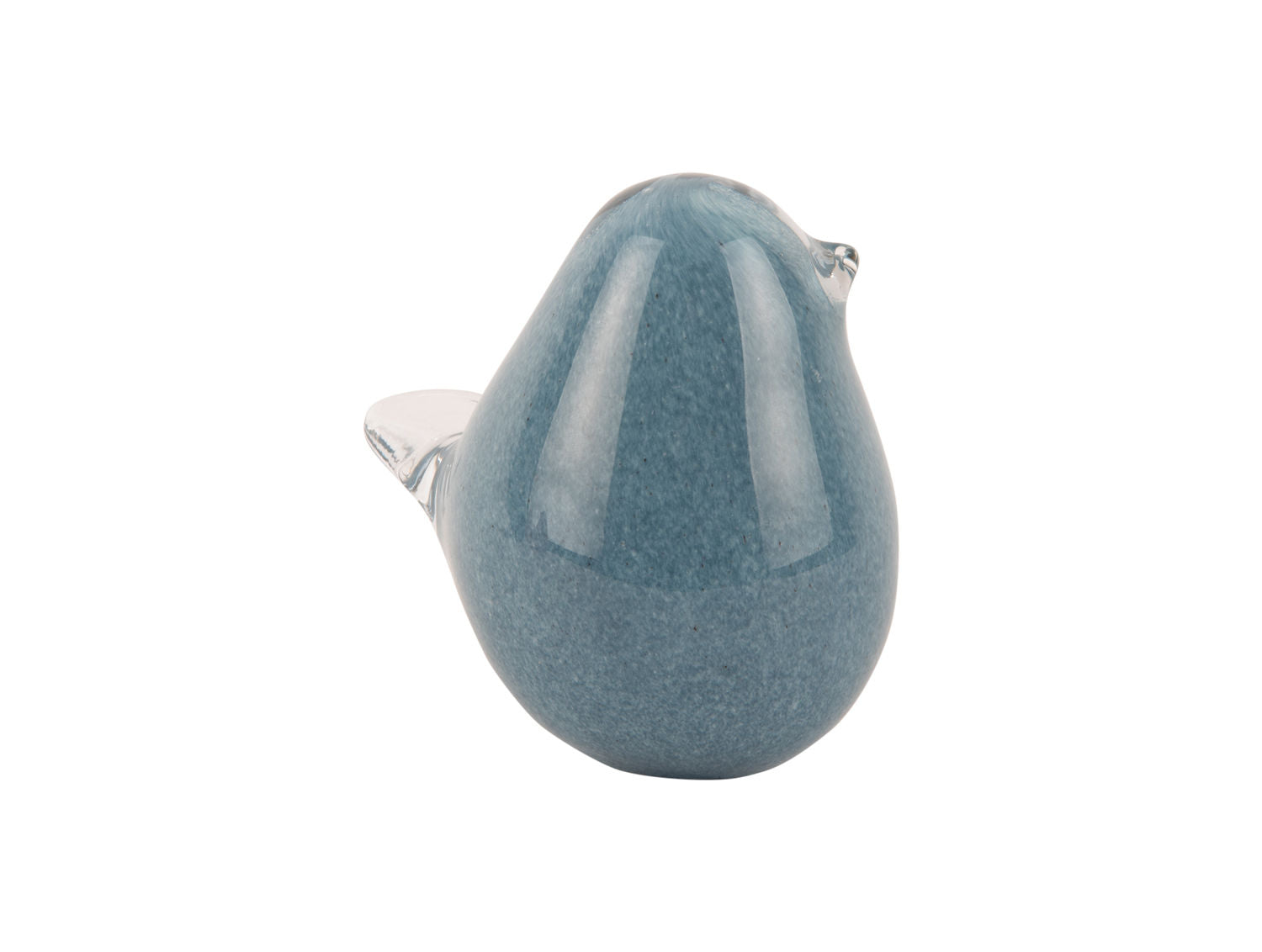 nutid Statue Fat Bird medium glas blød blå