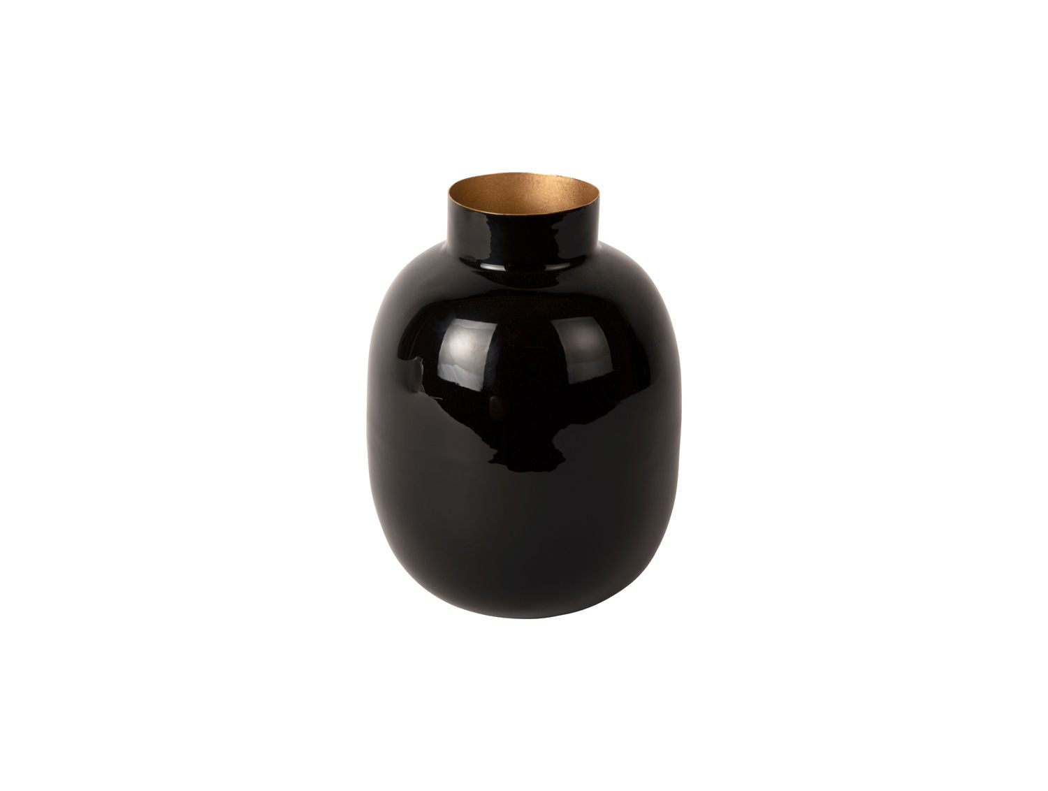 nutid Vase Mila stor jernemalje sort