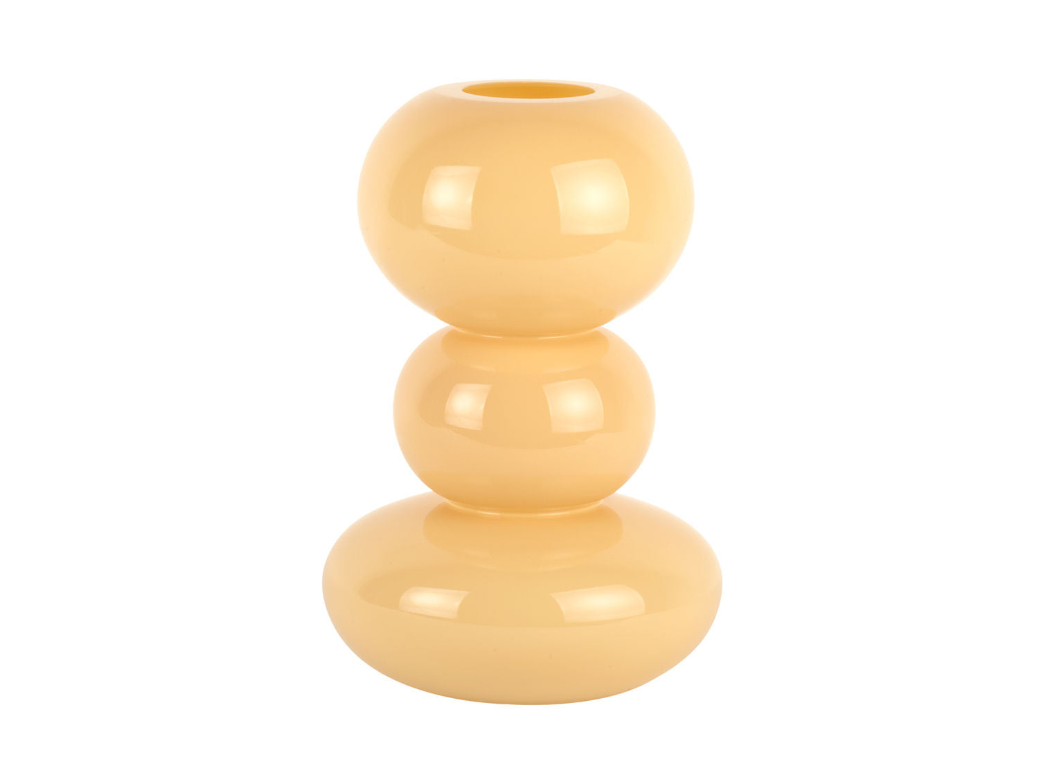nutid Vase Bubbles glas stor blød gul