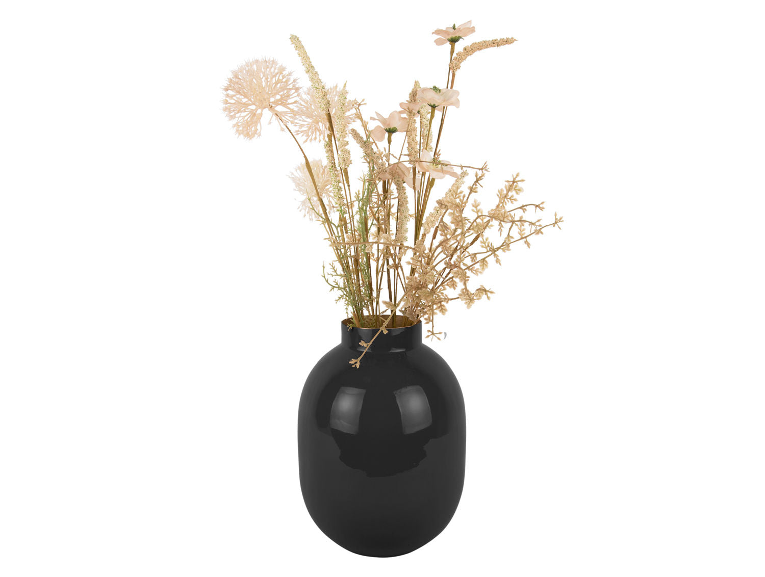 nutid Vase Mila lille jernemalje sort