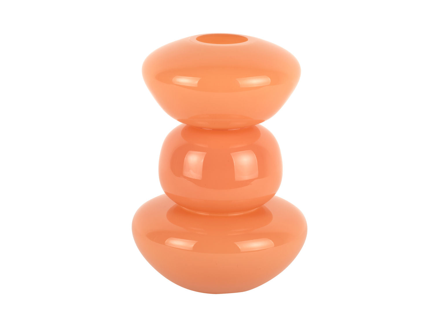 nutid Vase Bubbles glas medium blød orange