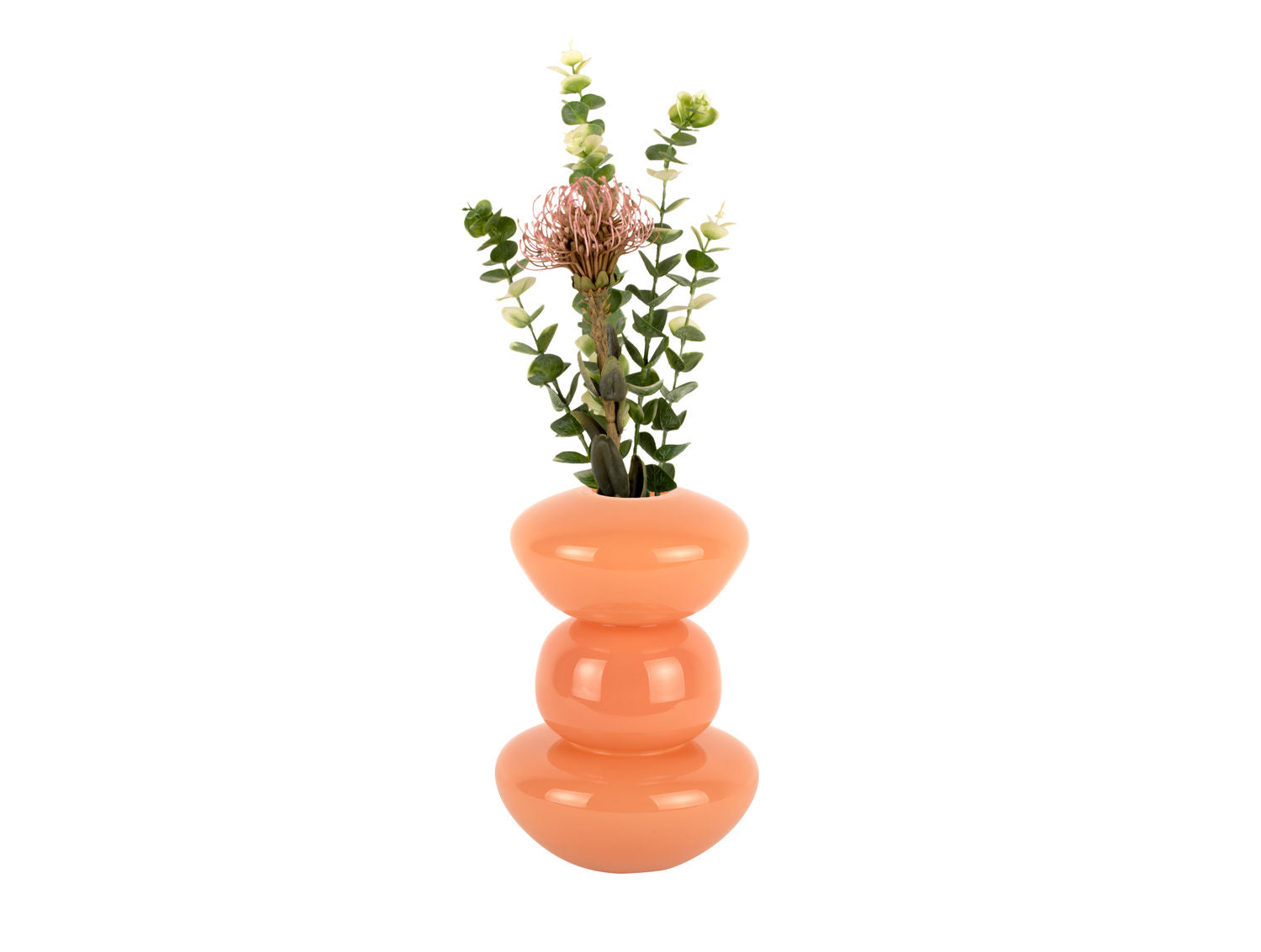 nutid Vase Bubbles glas medium blød orange