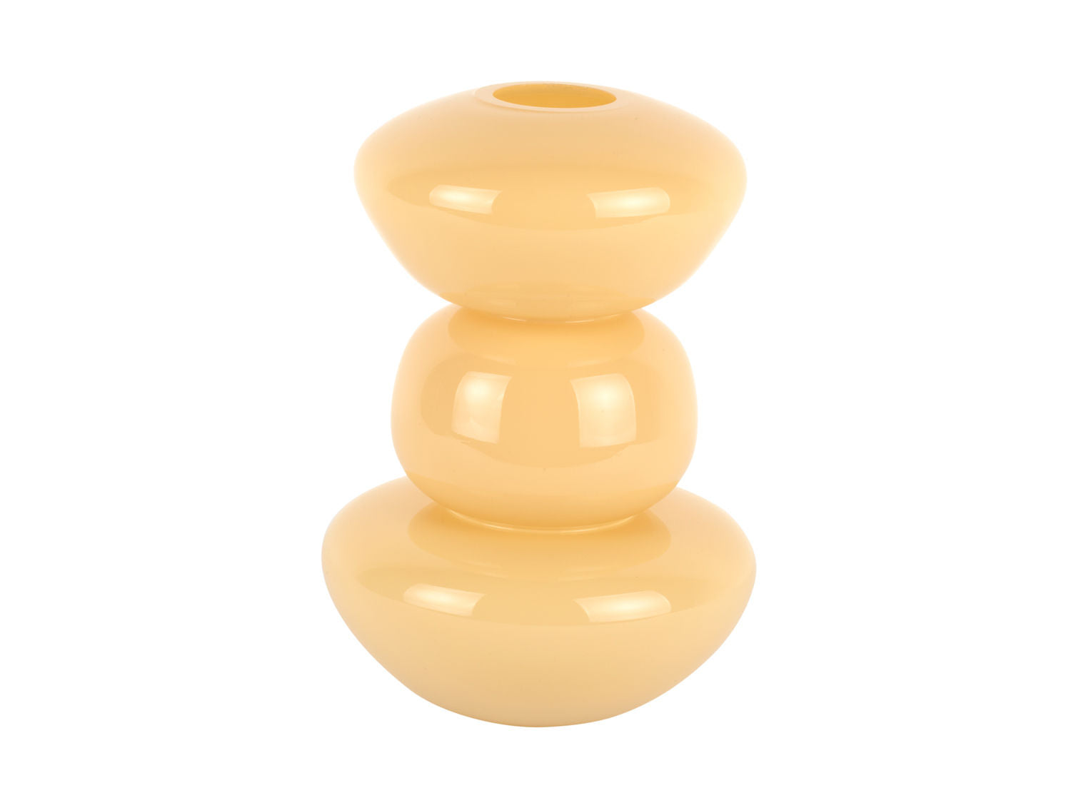 nutid Vase Bubbles glas medium blød gul