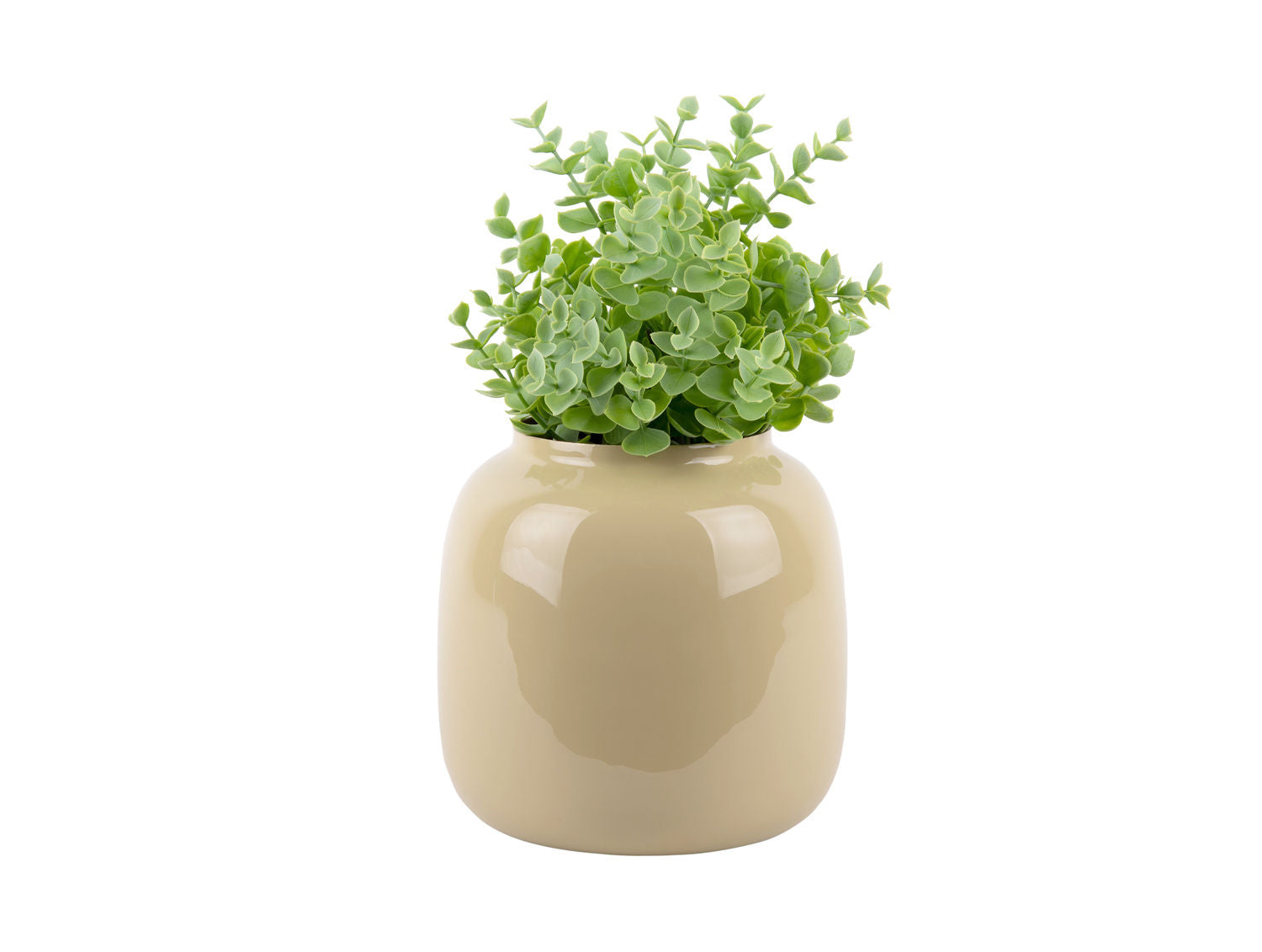nutid Vase Ivy medium jern emalje latte brun