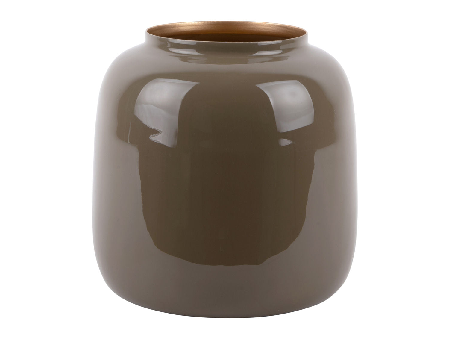 nutid Vase Ivy stor jernemalje mosgrøn