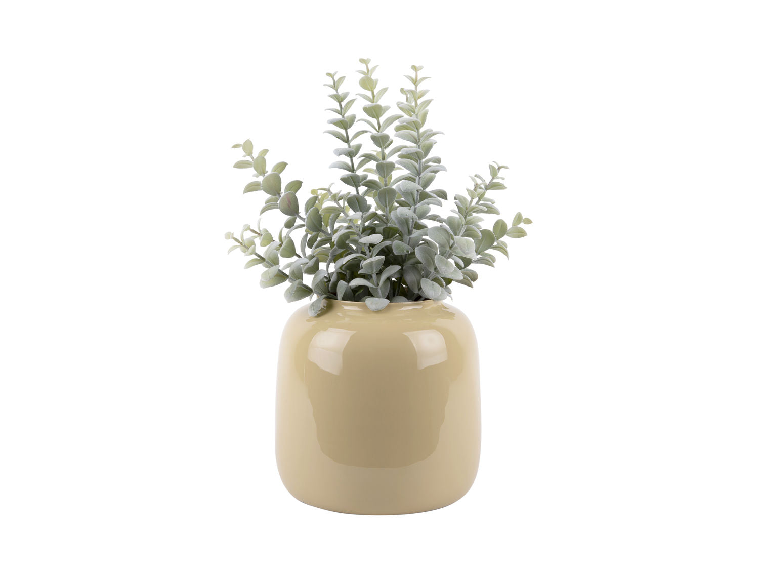 nutid Vase Ivy stor jernemalje latte brun