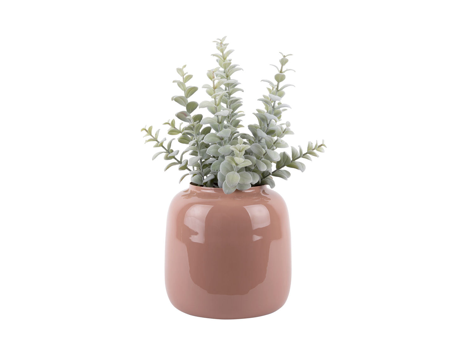 nutid Vase Ivy stor jernemalje falmet pink