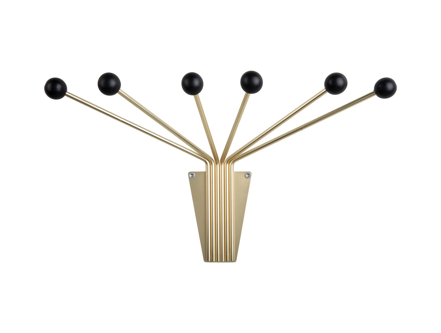 nutid Hattehylde Neptun guld m. sorte kugler store