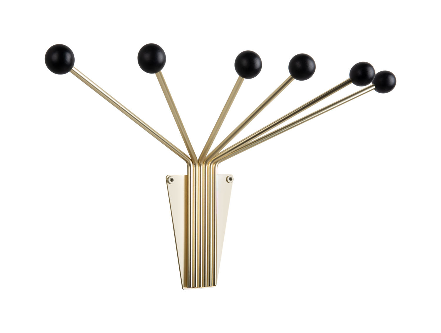 nutid Hattehylde Neptun guld m. sorte kugler store