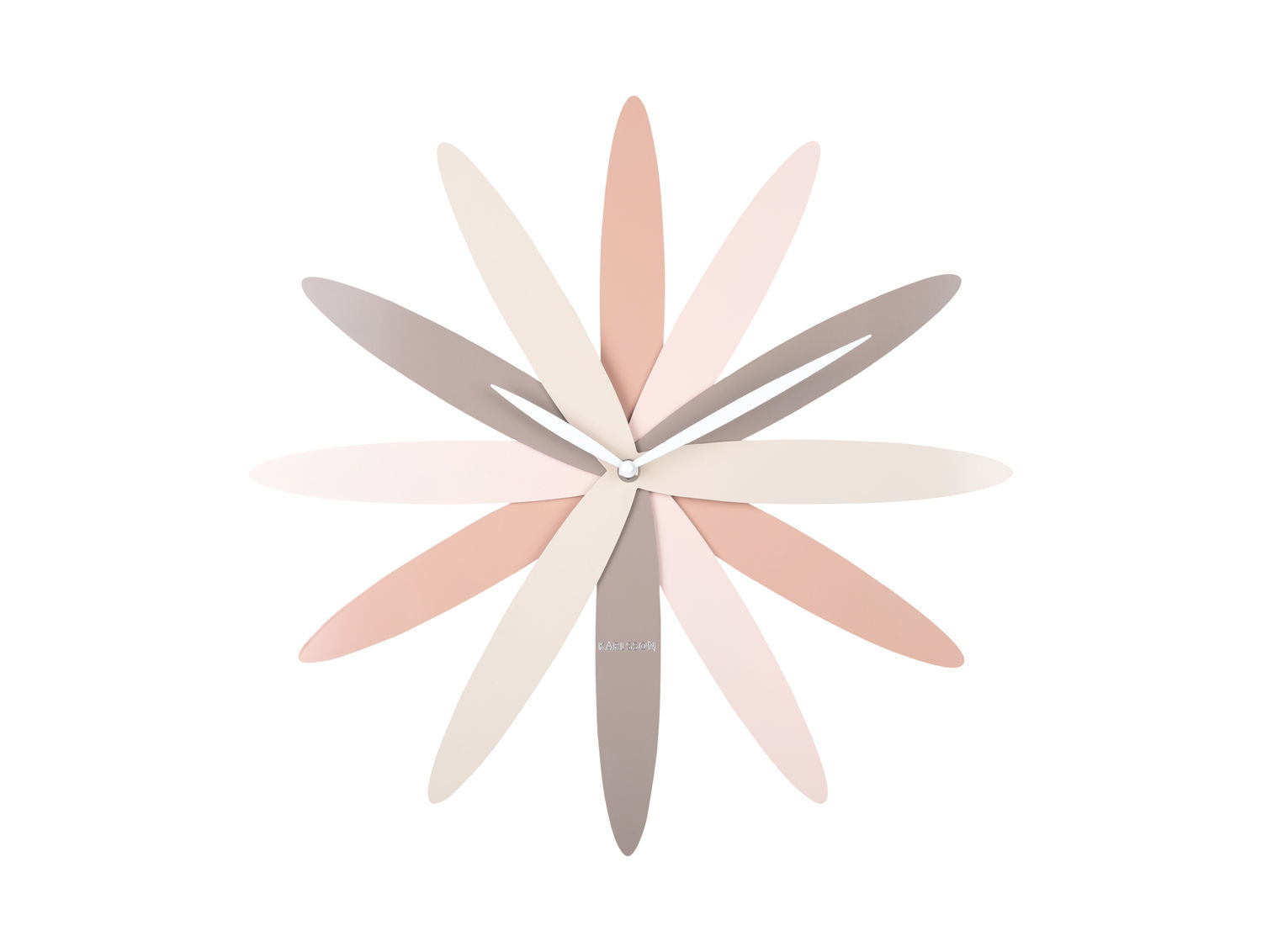 Karlsson Vægur Bloom metal pink toner