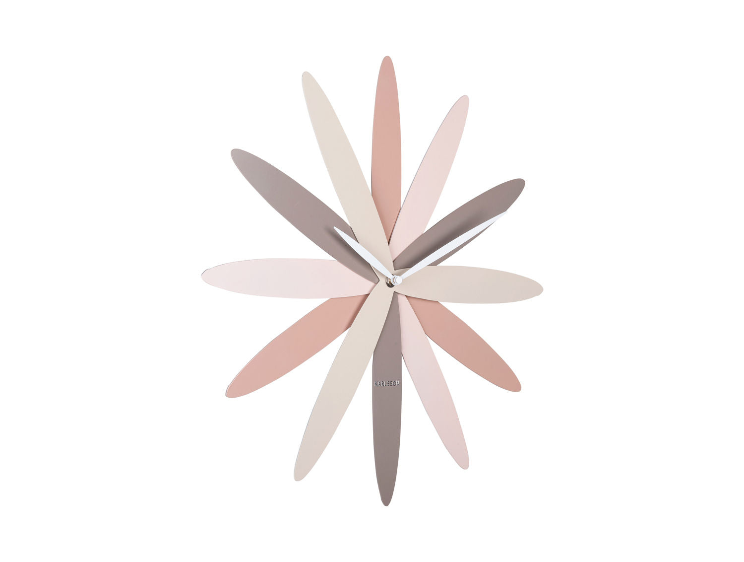 Karlsson Vægur Bloom metal pink toner