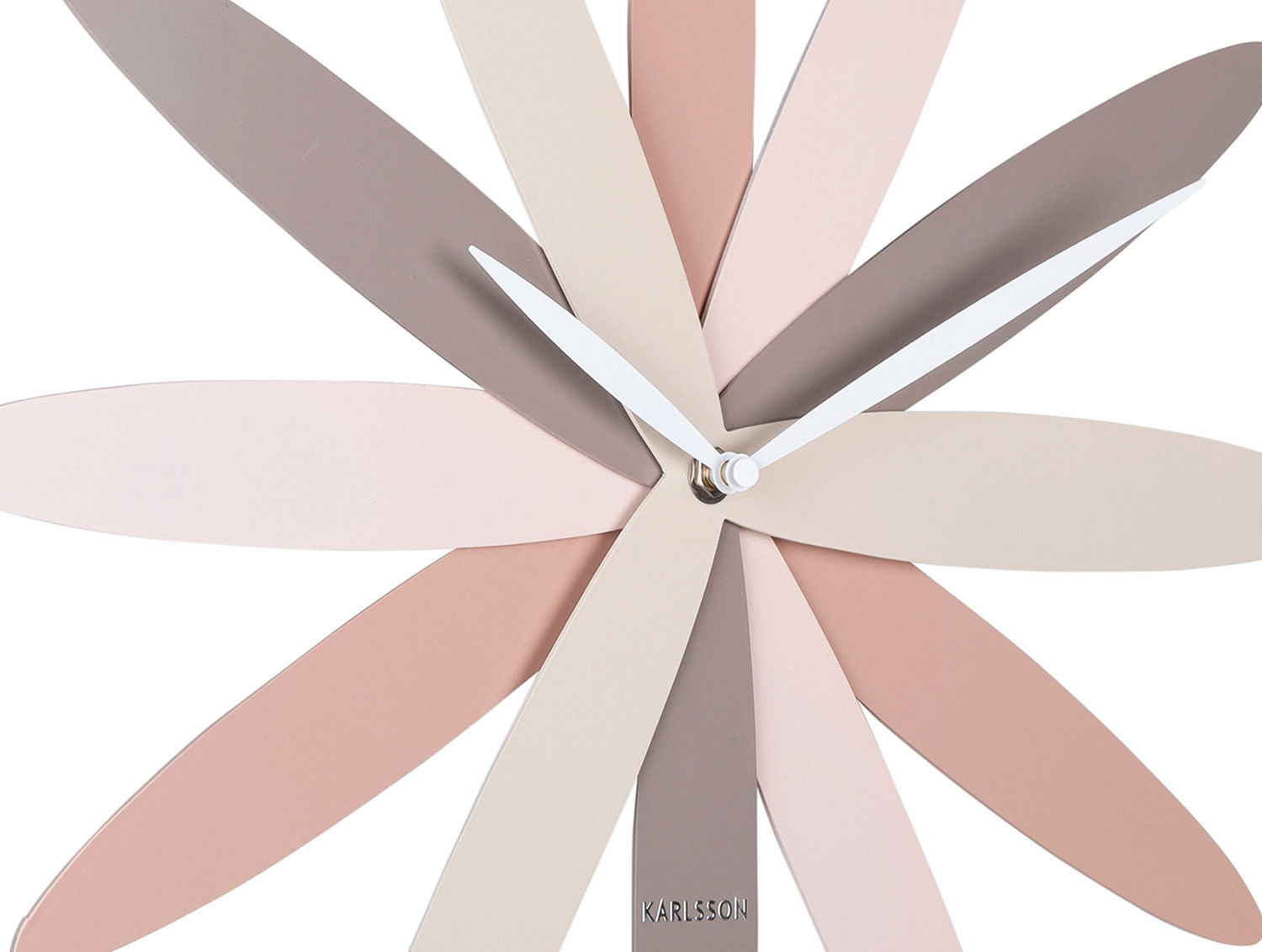 Karlsson Vægur Bloom metal pink toner