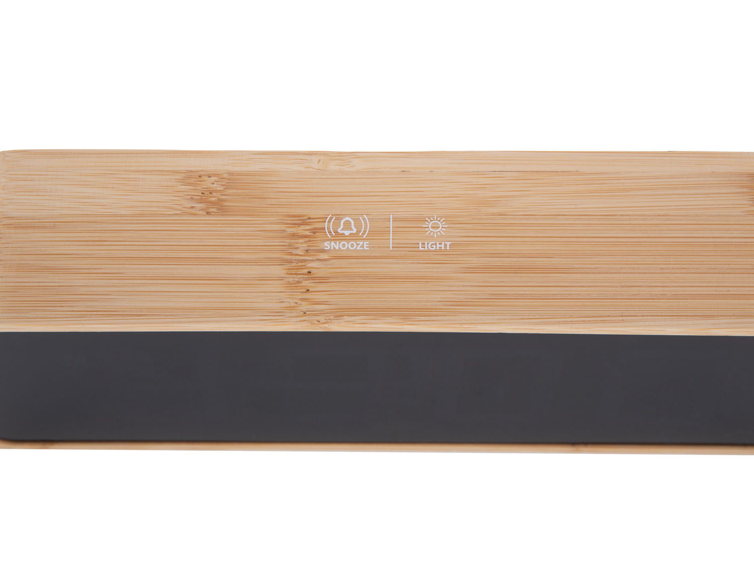 Karlsson Vækkeur Skiftende farve LED bambus