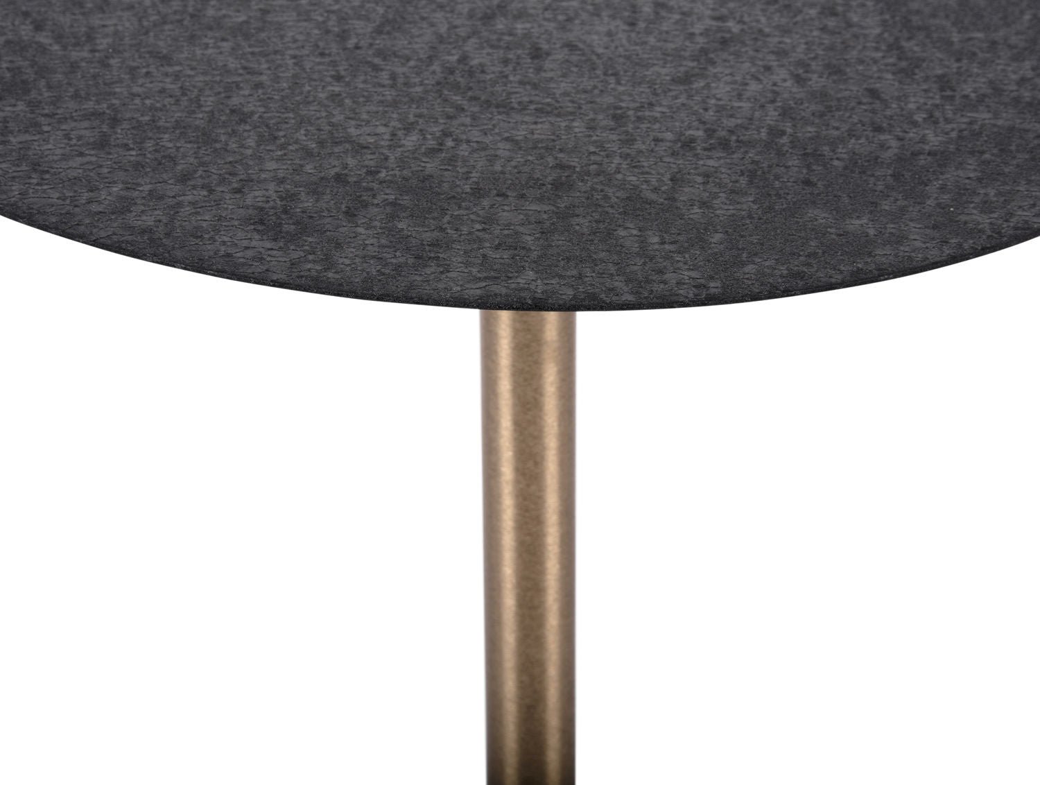 Leitmotiv Sidebord Dex stort jern tekstureret sort