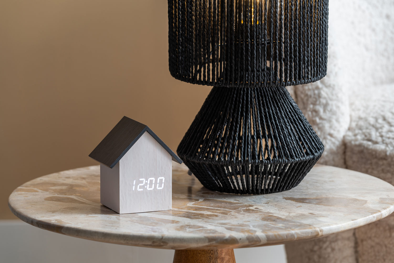 Leitmotiv Bordlampe Forma papirreb sort