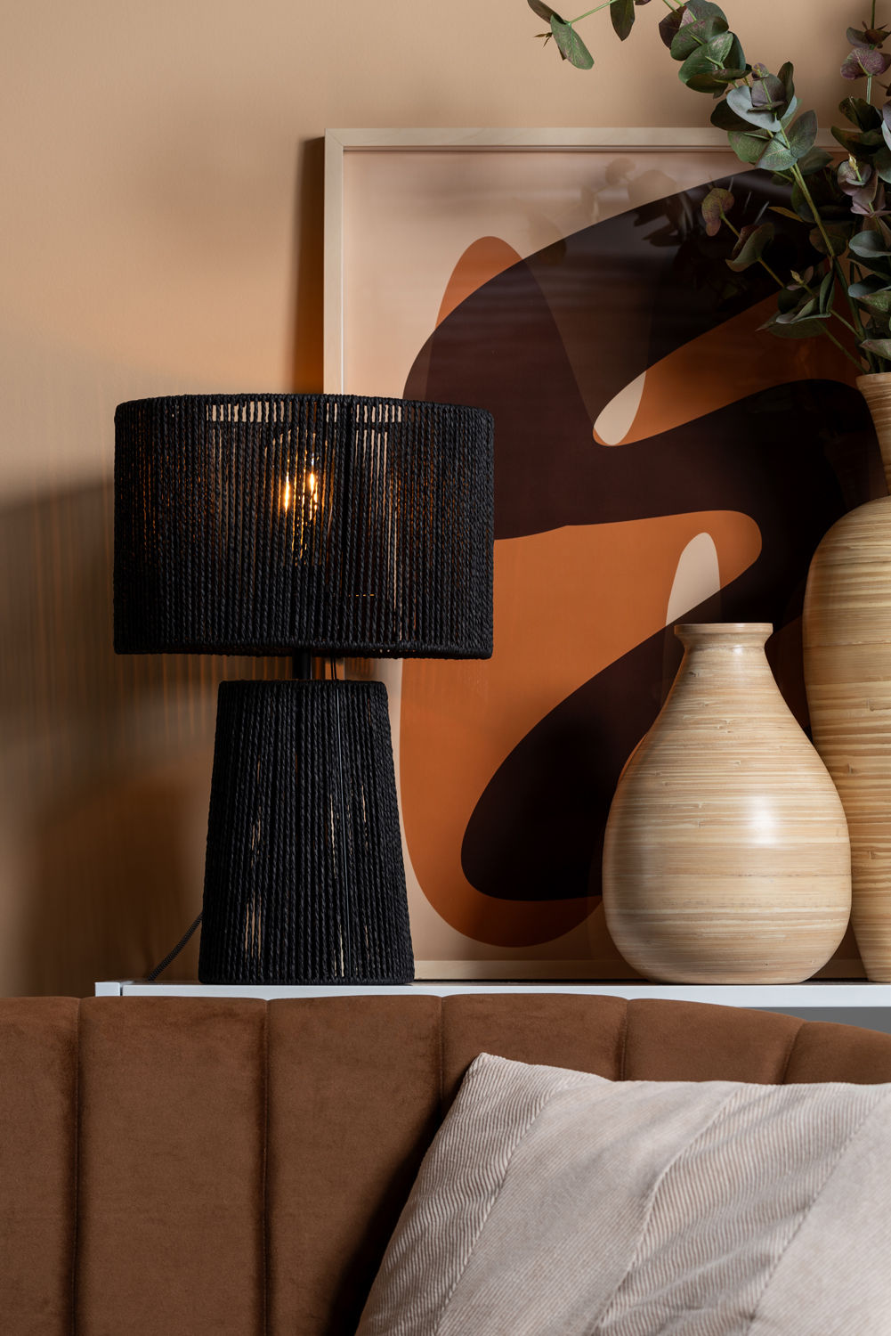 Leitmotiv Bordlampe Forma stift papirreb sort