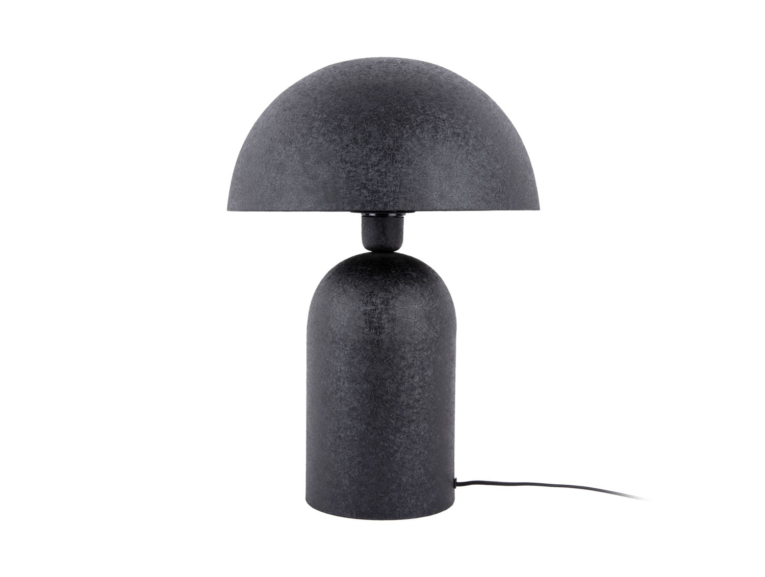 Leitmotiv Bordlampe Boaz stor jern tekstureret sort