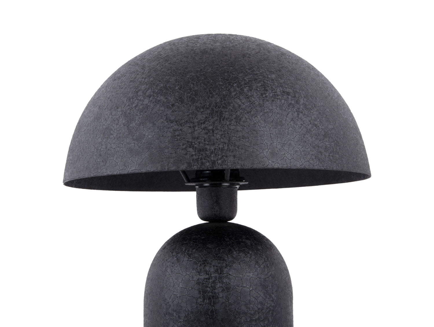Leitmotiv Bordlampe Boaz stor jern tekstureret sort