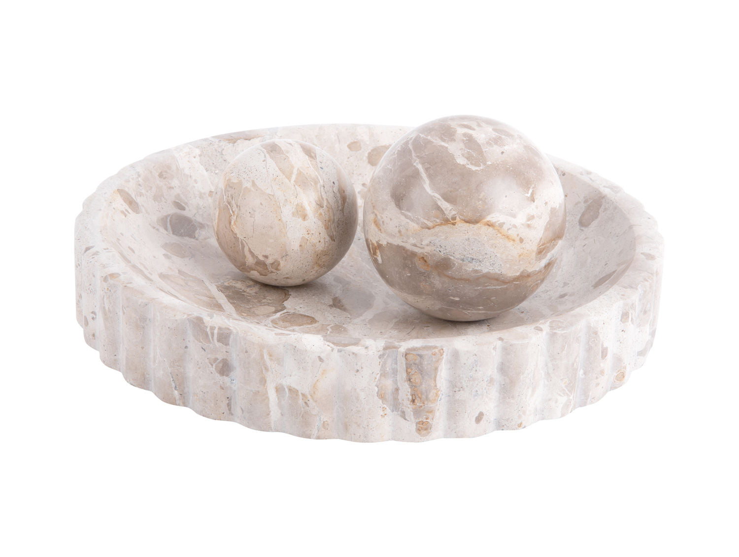 nutiden Statue Ball lille marmor hvid