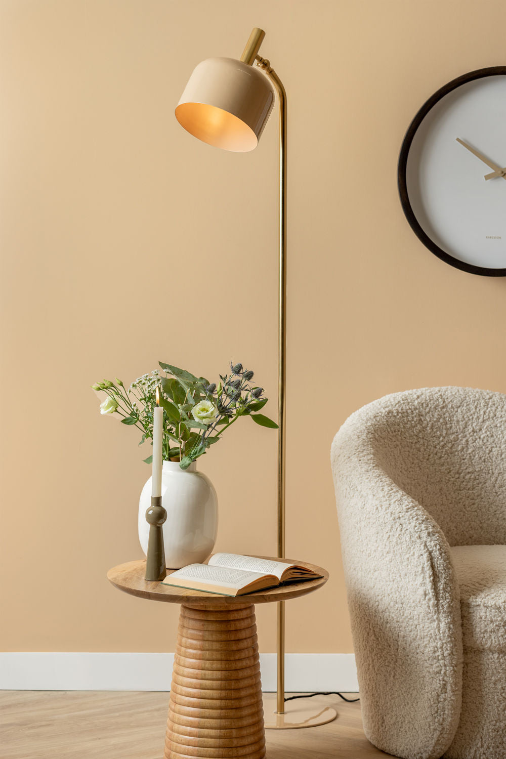 Leitmotiv Gulvlampe Smart emalje blød brun