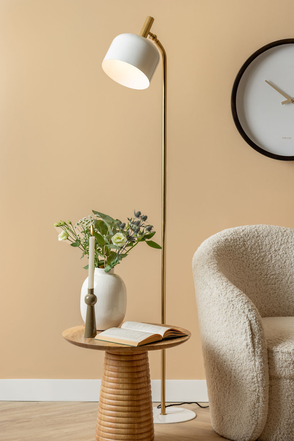 Leitmotiv Gulvlampe Smart emalje hvid