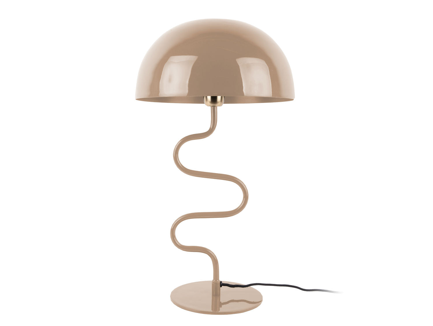 Leitmotiv Bordlampe Twist emalje blød brun