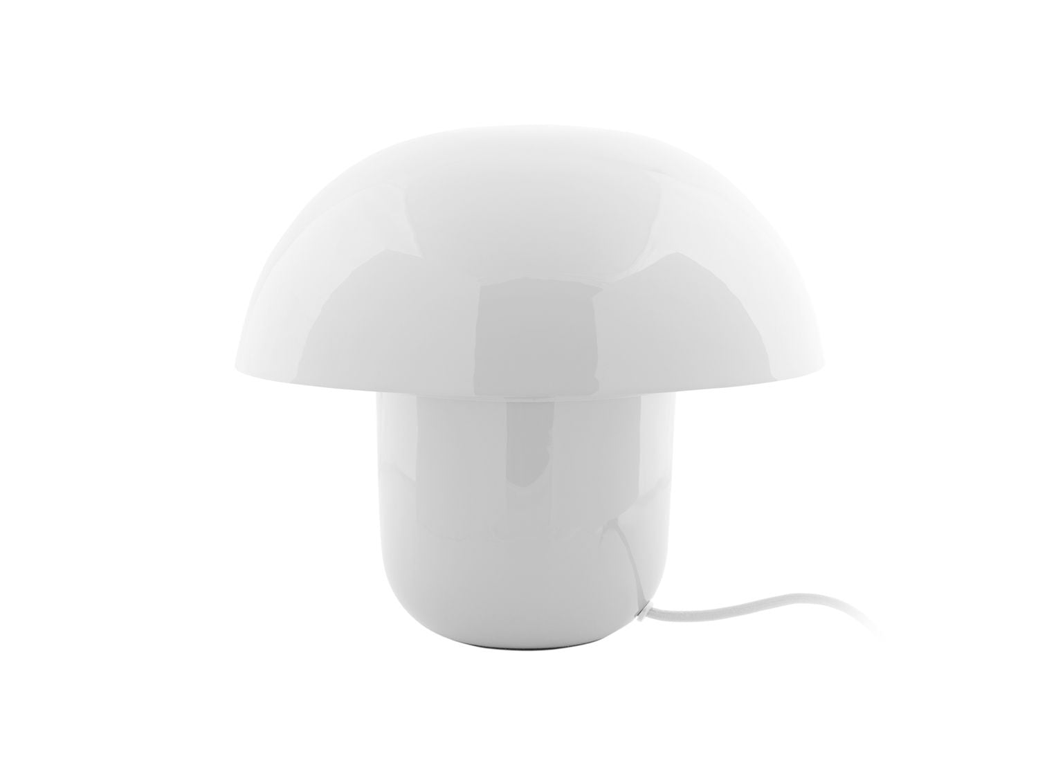 Leitmotiv Bordlampe Fat Mushroom emalje hvid