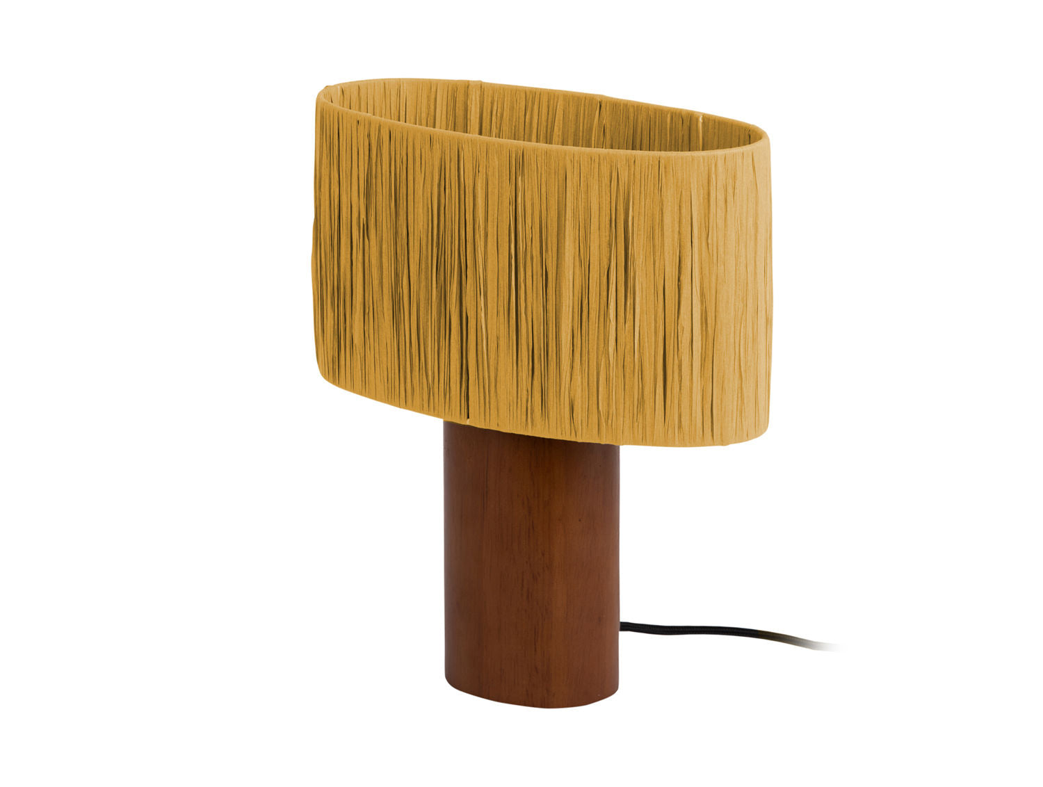 Leitmotiv Bordlampe Sheer Oval okkergul