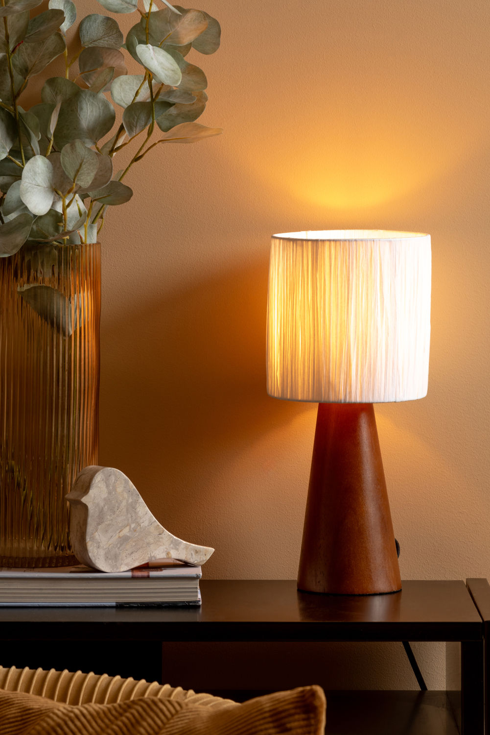 Leitmotiv Bordlampe Sheer Cone elfenben